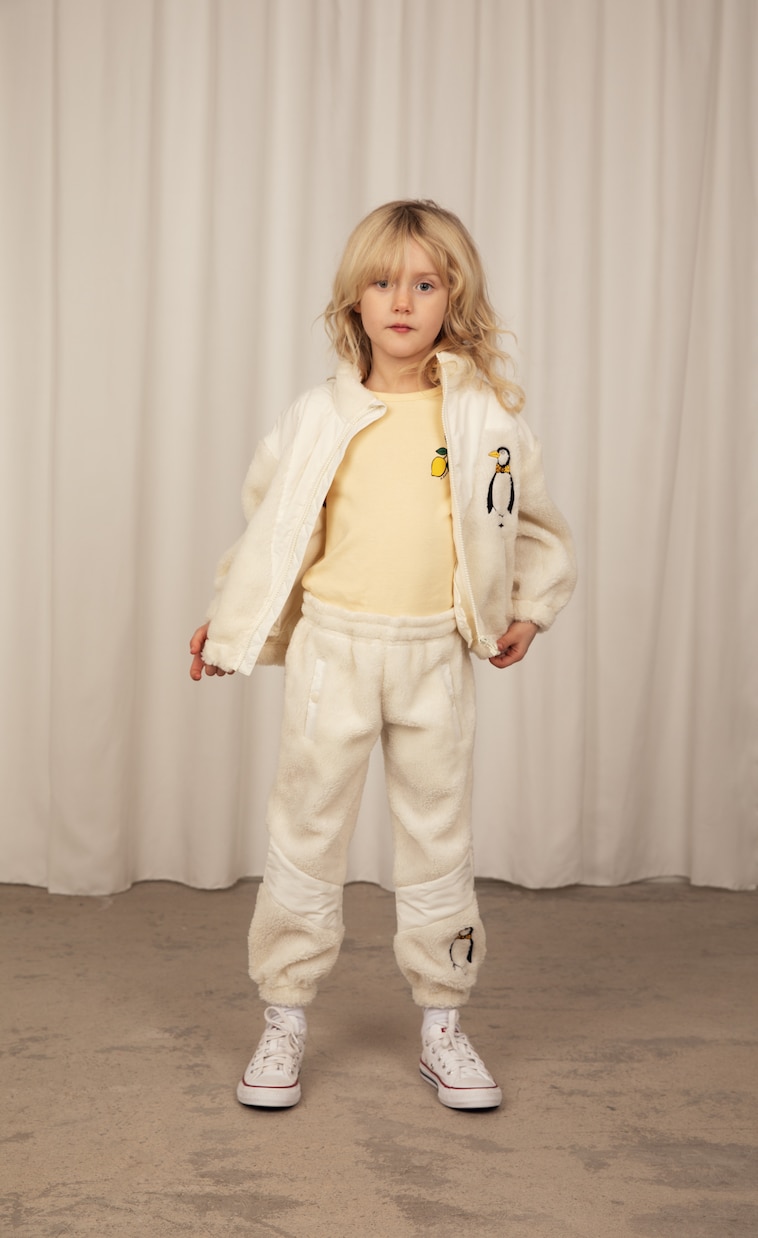Bestickte Hose aus Fleece | Mini Rodini