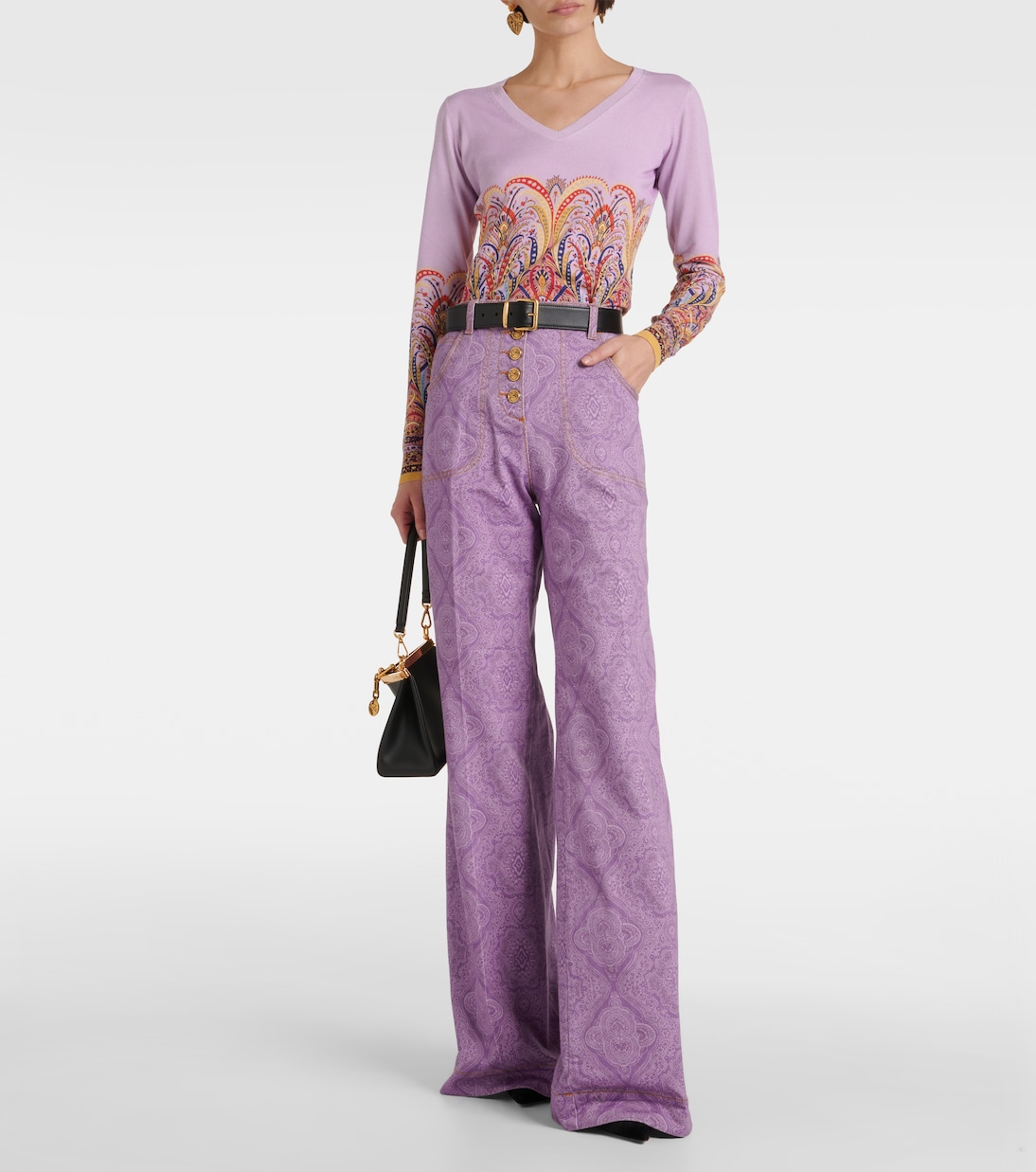 Jersey de mezcla de seda estampado | Etro