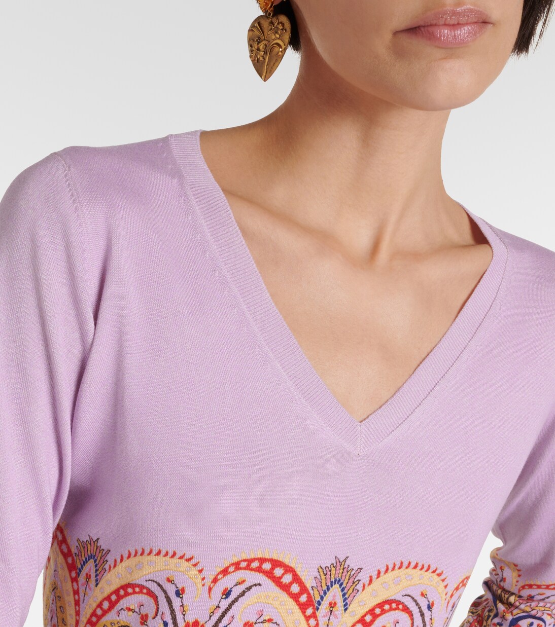 Jersey de mezcla de seda estampado | Etro