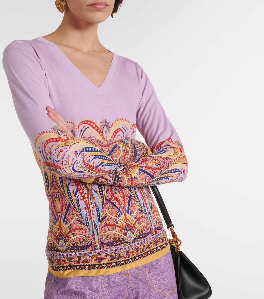 Jersey de mezcla de seda estampado | Etro