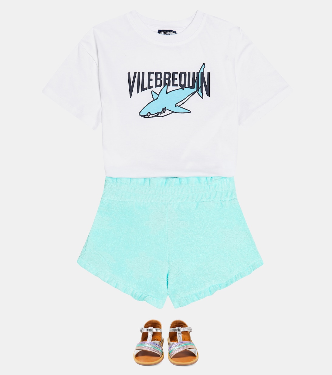 Shorts mare in spugna di cotone jacquard | Vilebrequin Kids