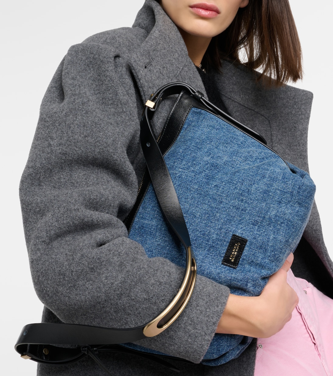 Schultertasche Leyden Small aus Denim | Isabel Marant