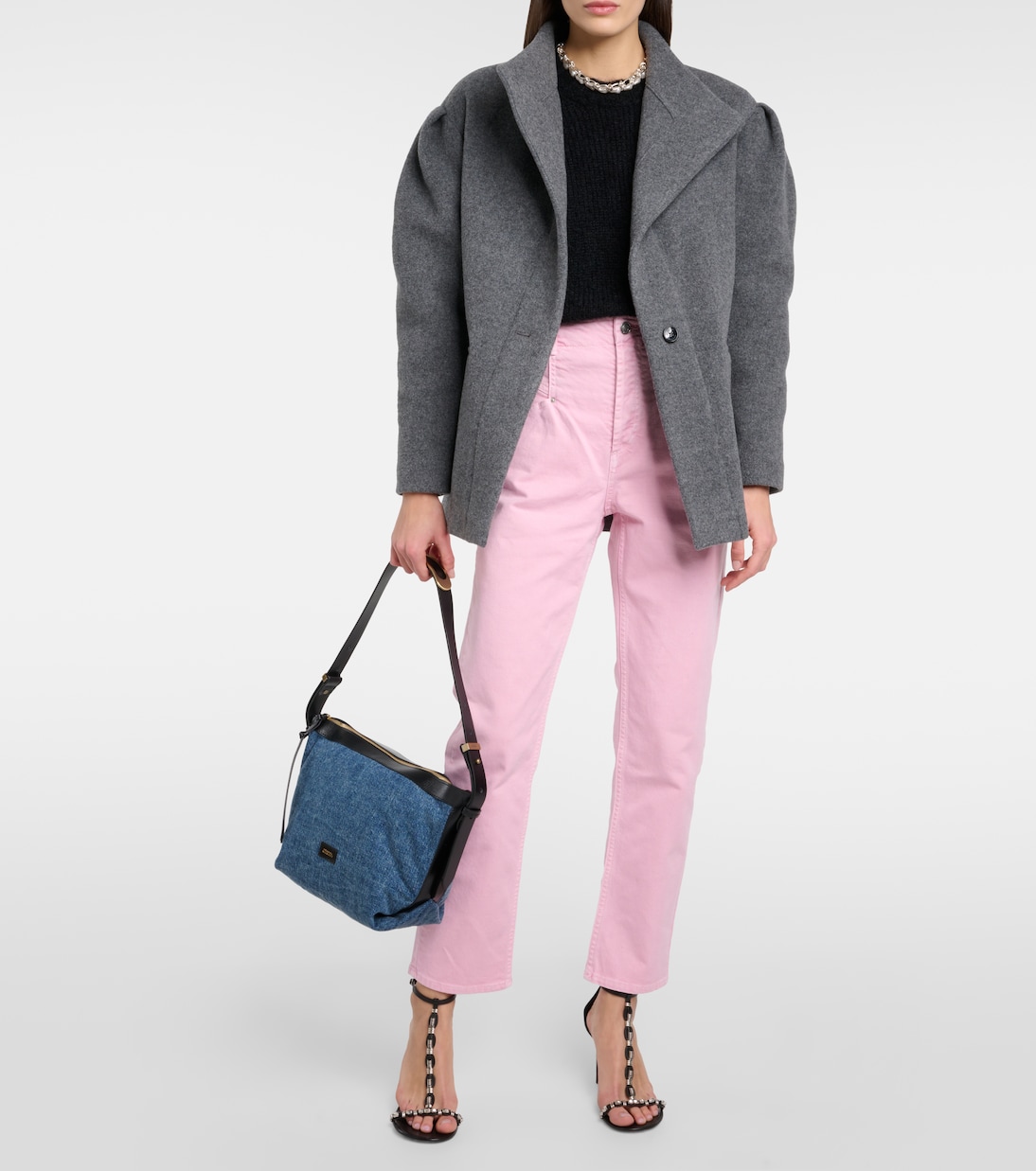 Schultertasche Leyden Small aus Denim | Isabel Marant