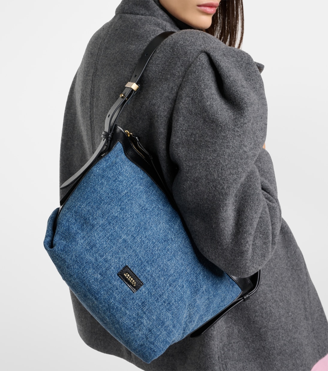 Schultertasche Leyden Small aus Denim | Isabel Marant