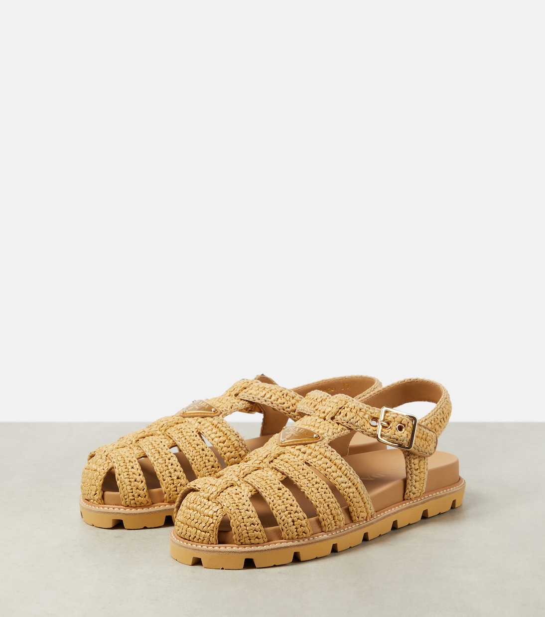 Crochet fisherman sandals | Prada