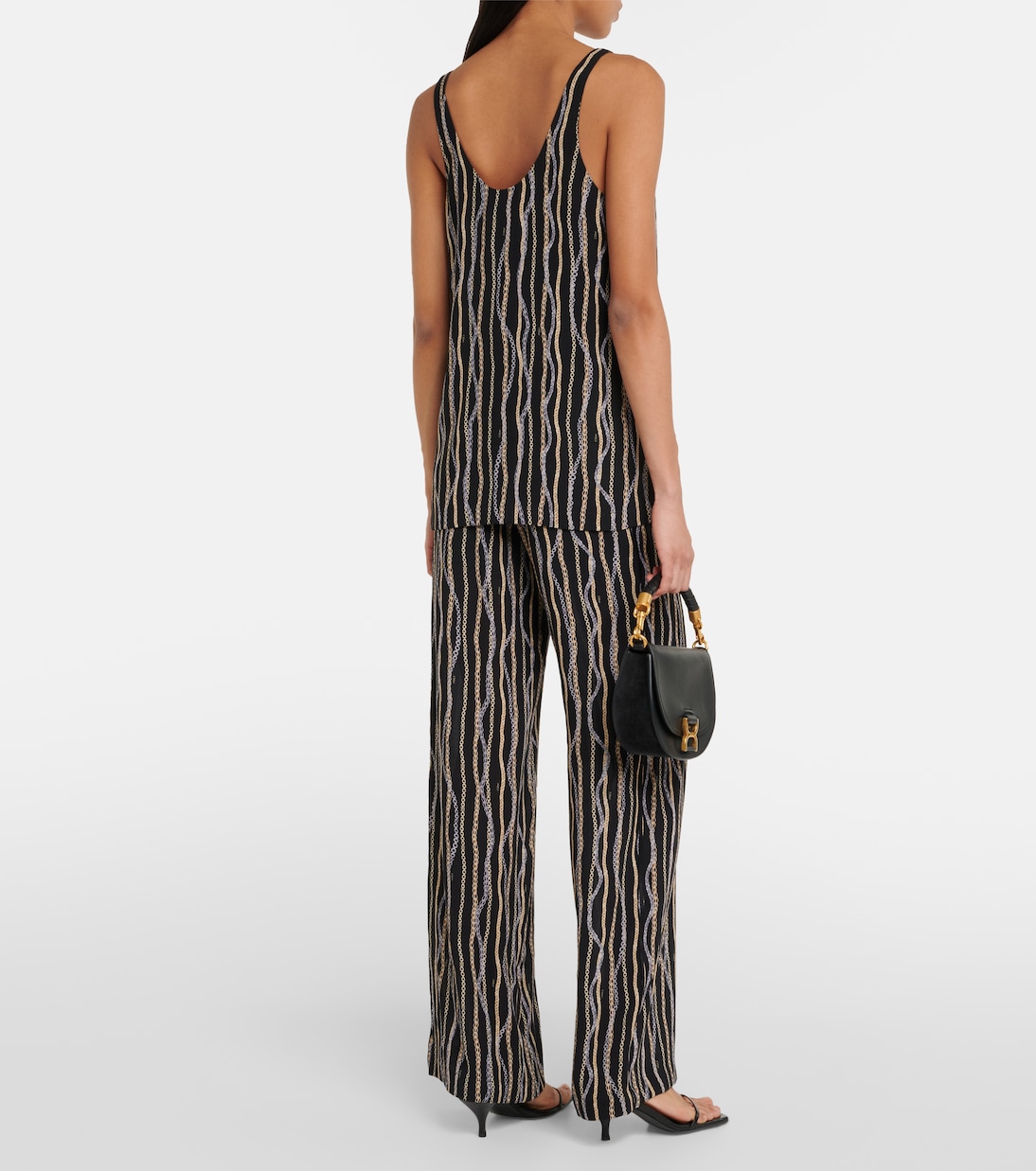 Printed silk tank top | Chloé