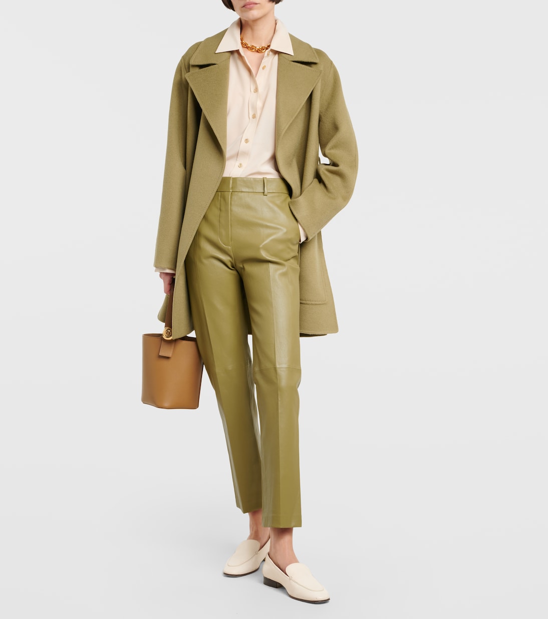 Pantaloni regular Coleman in pelle | Joseph
