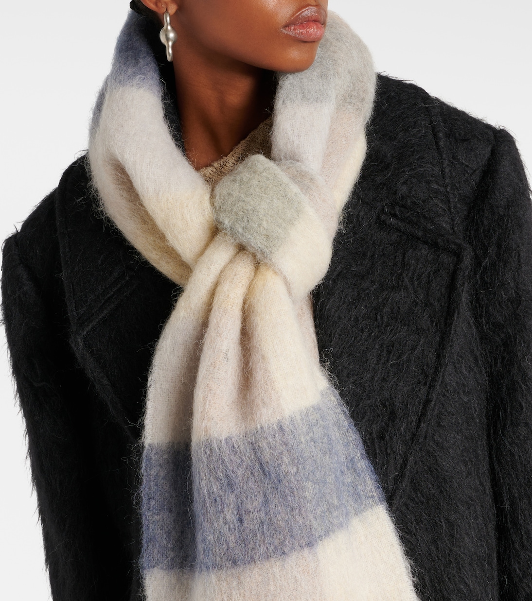 Vally checked wool-blend scarf | Acne Studios