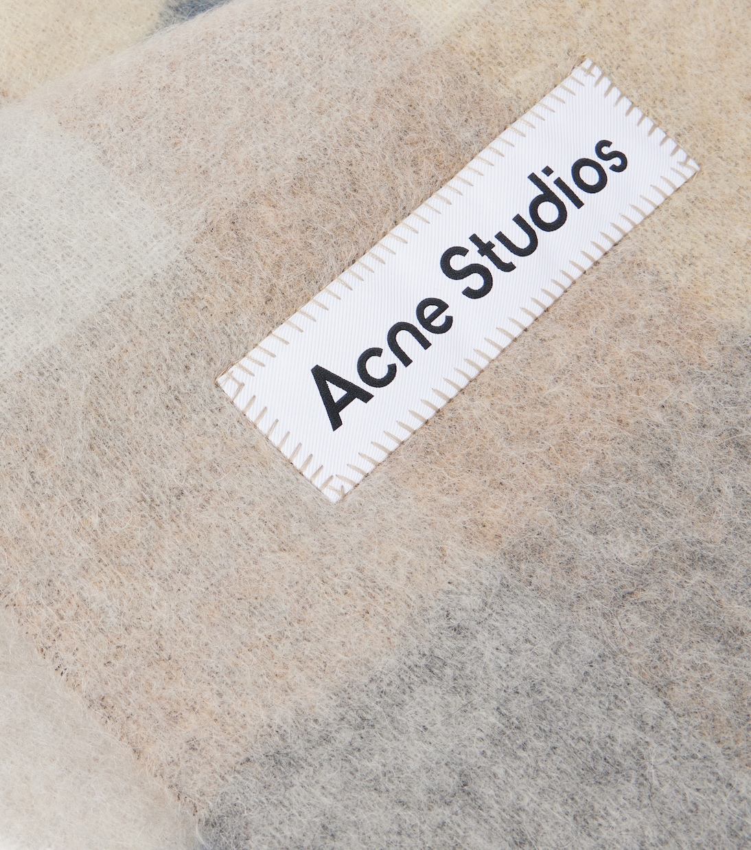 Vally checked wool-blend scarf | Acne Studios