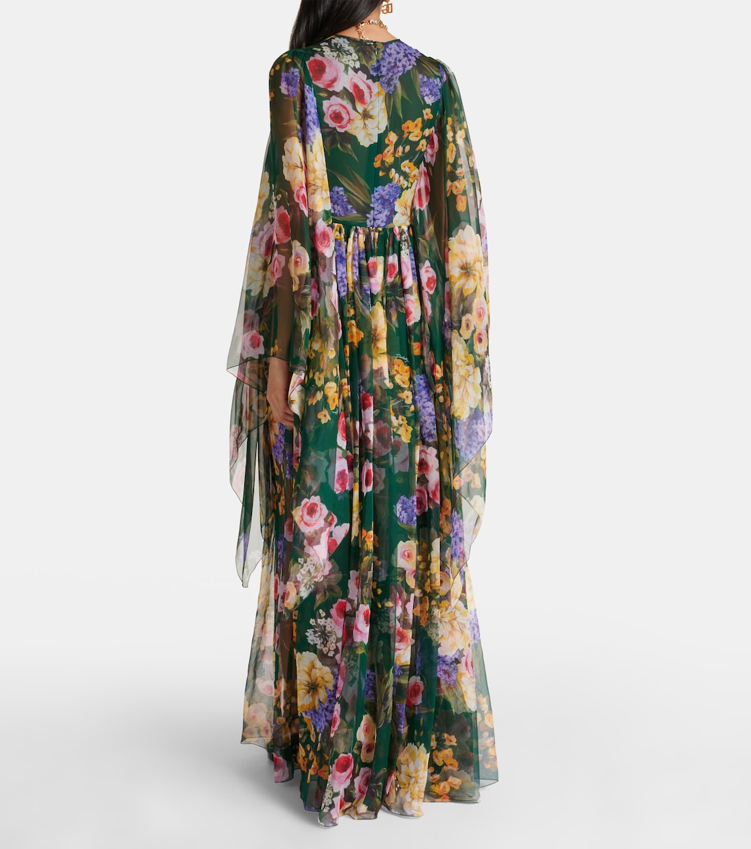 Floral silk chiffon gown | Dolce&Gabbana