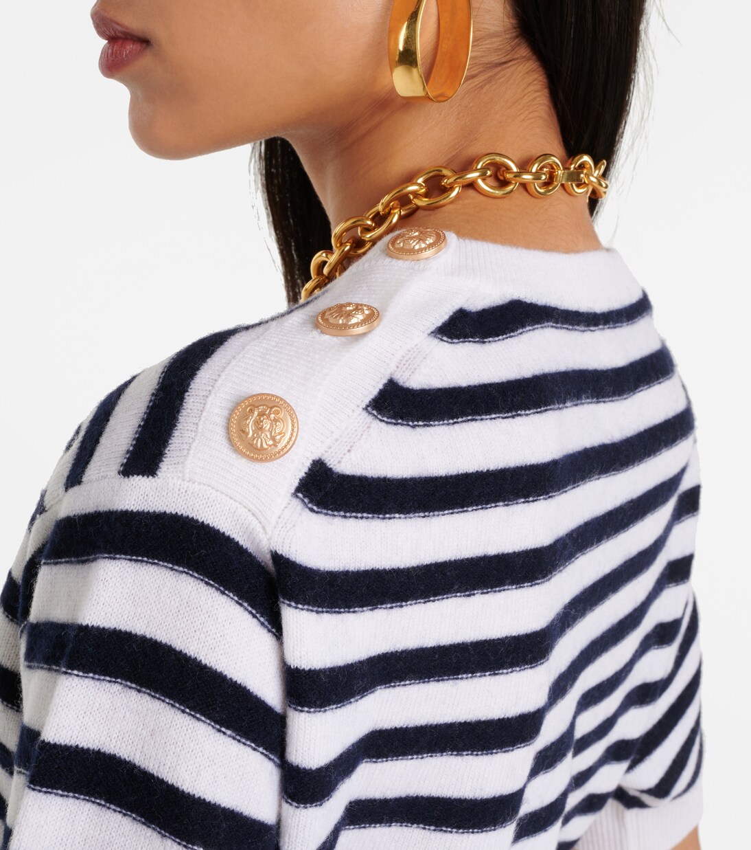 Jersey de lana y cachemir a rayas | Jardin des Orangers