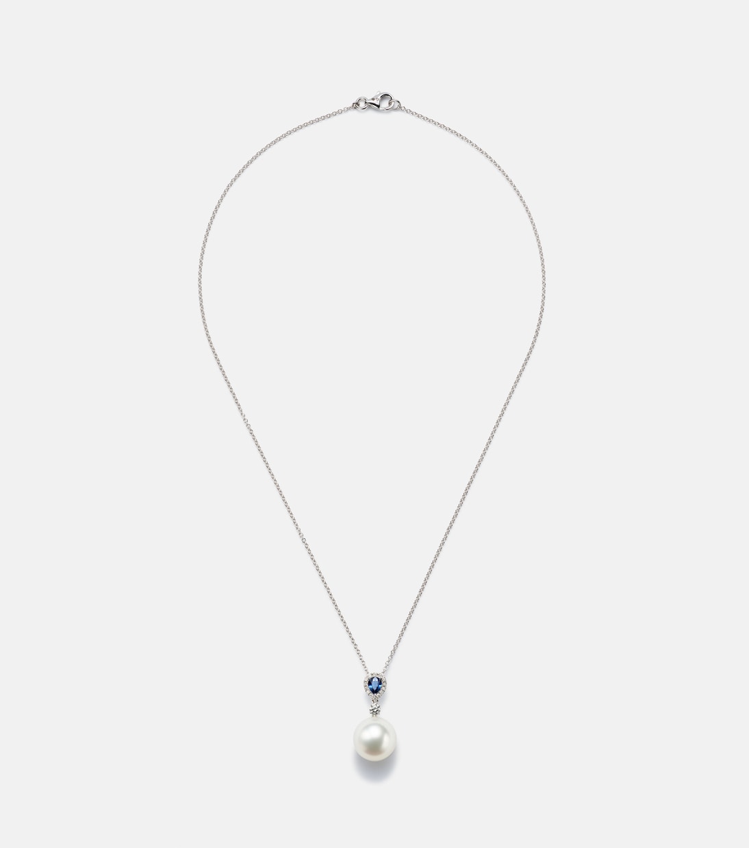 Collier Romance en or blanc 18 ct, saphirs, diamants et perles | Bucherer Fine Jewellery