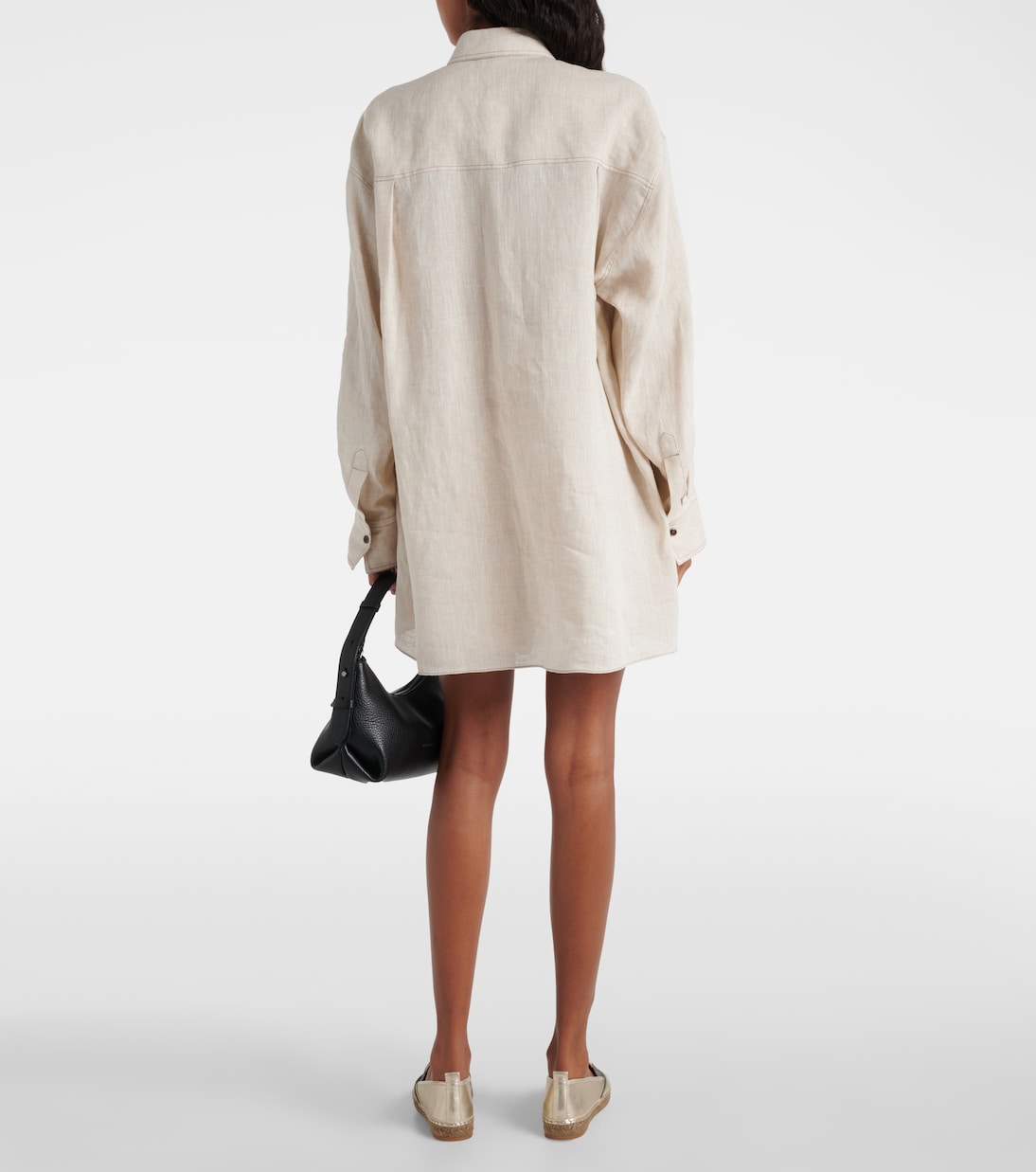 Camicia oversize in lino | Brunello Cucinelli