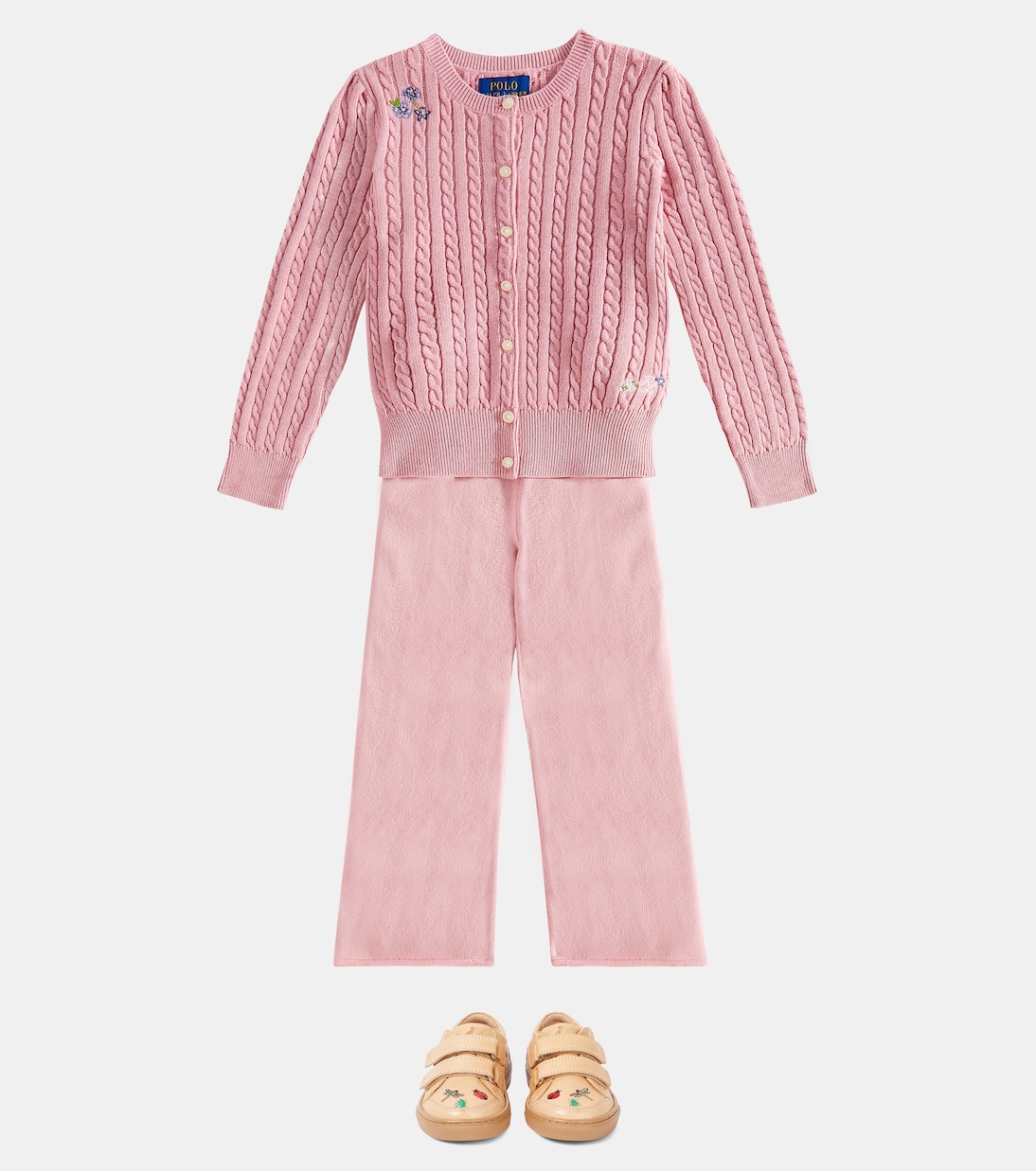 Cardigan brodé en coton | Polo Ralph Lauren Kids