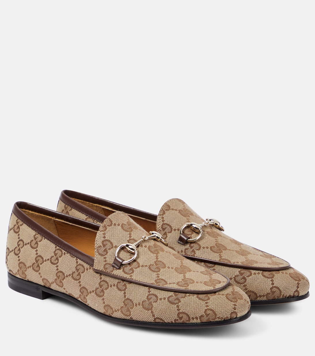 Jordaan Horsebit GG canvas loafers | Gucci
