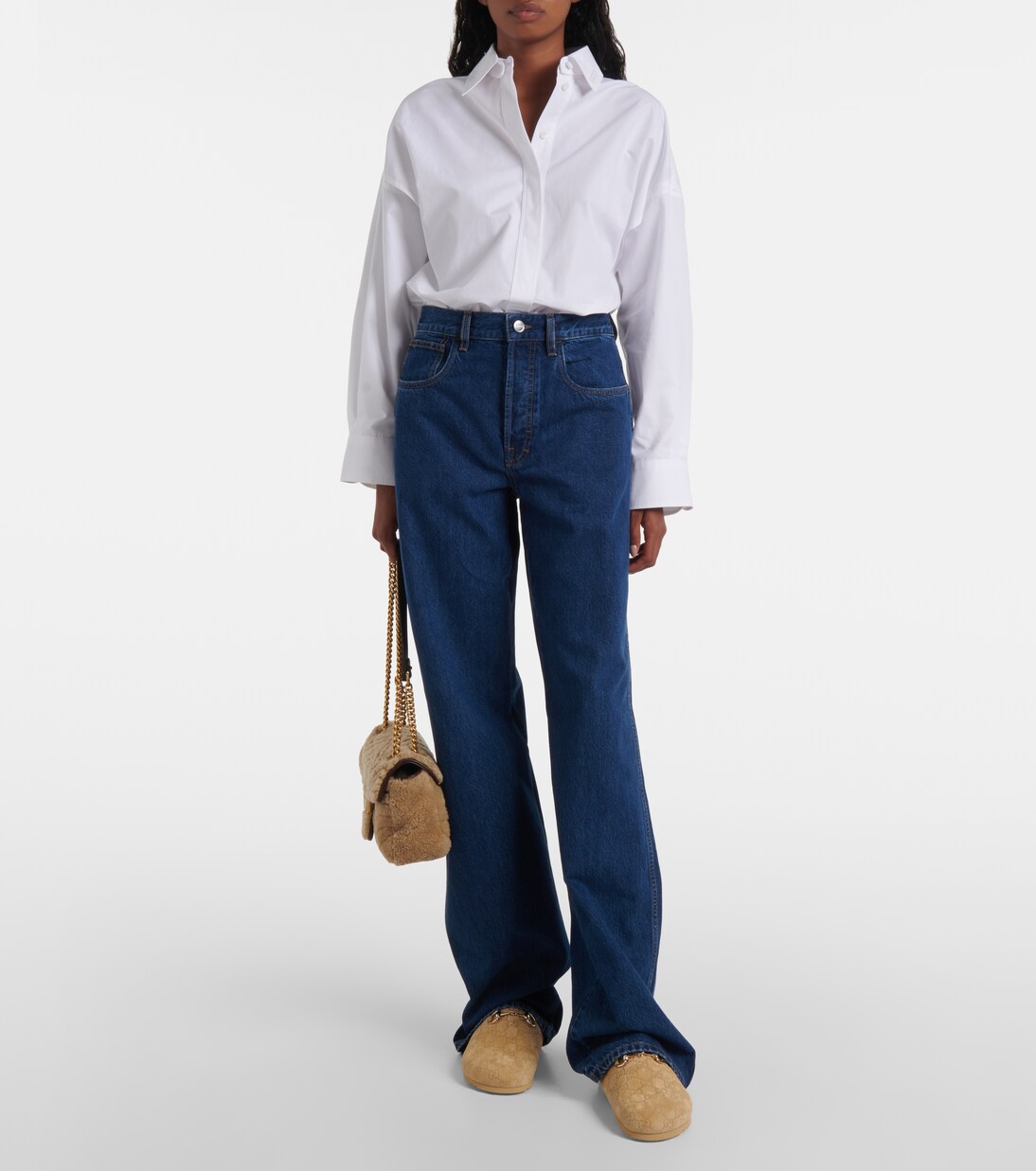 Mules Horsebit in suede GG | Gucci