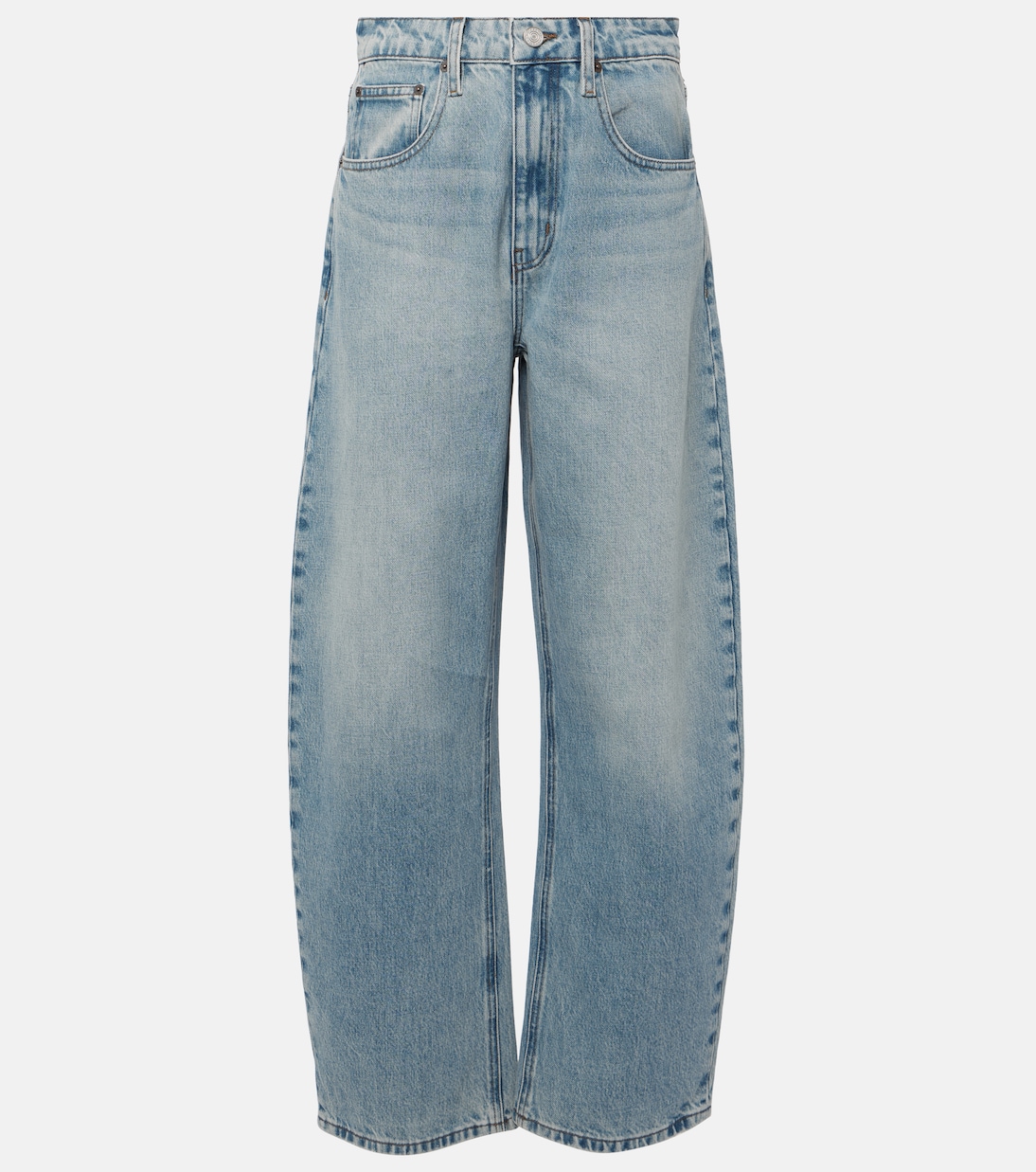 High-Rise Barrel Jeans | Frame