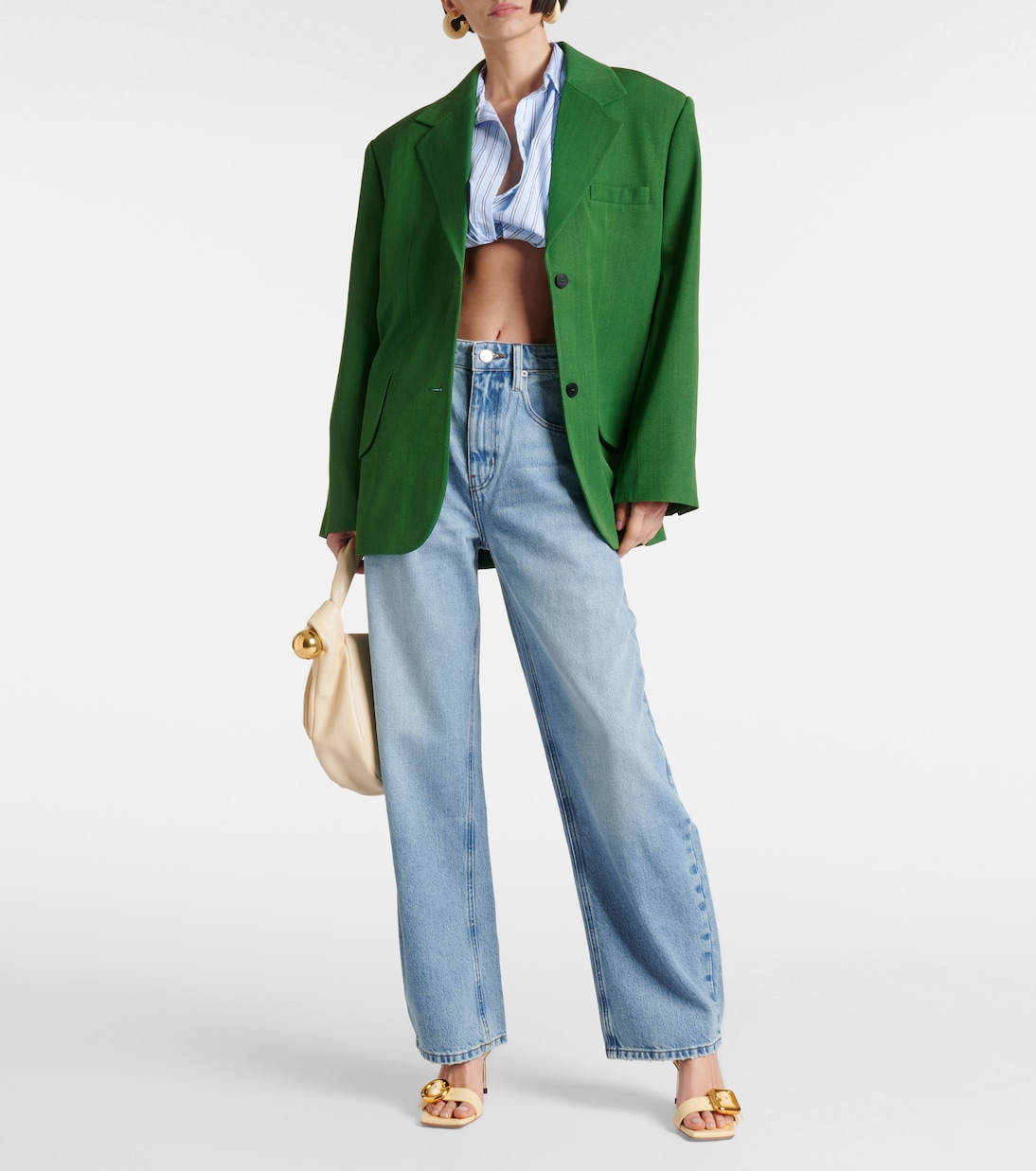 High-Rise Barrel Jeans | Frame