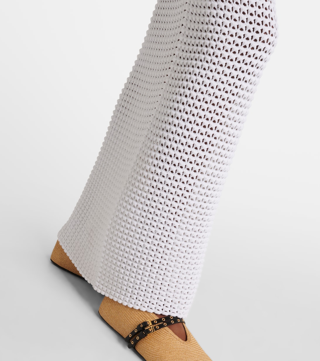 Robe midi en crochet | Alaïa