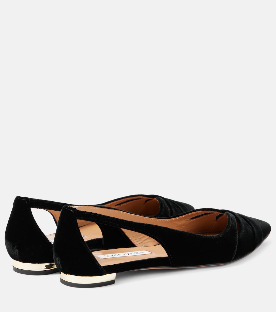 Ballerinas Moves aus Samt | Aquazzura