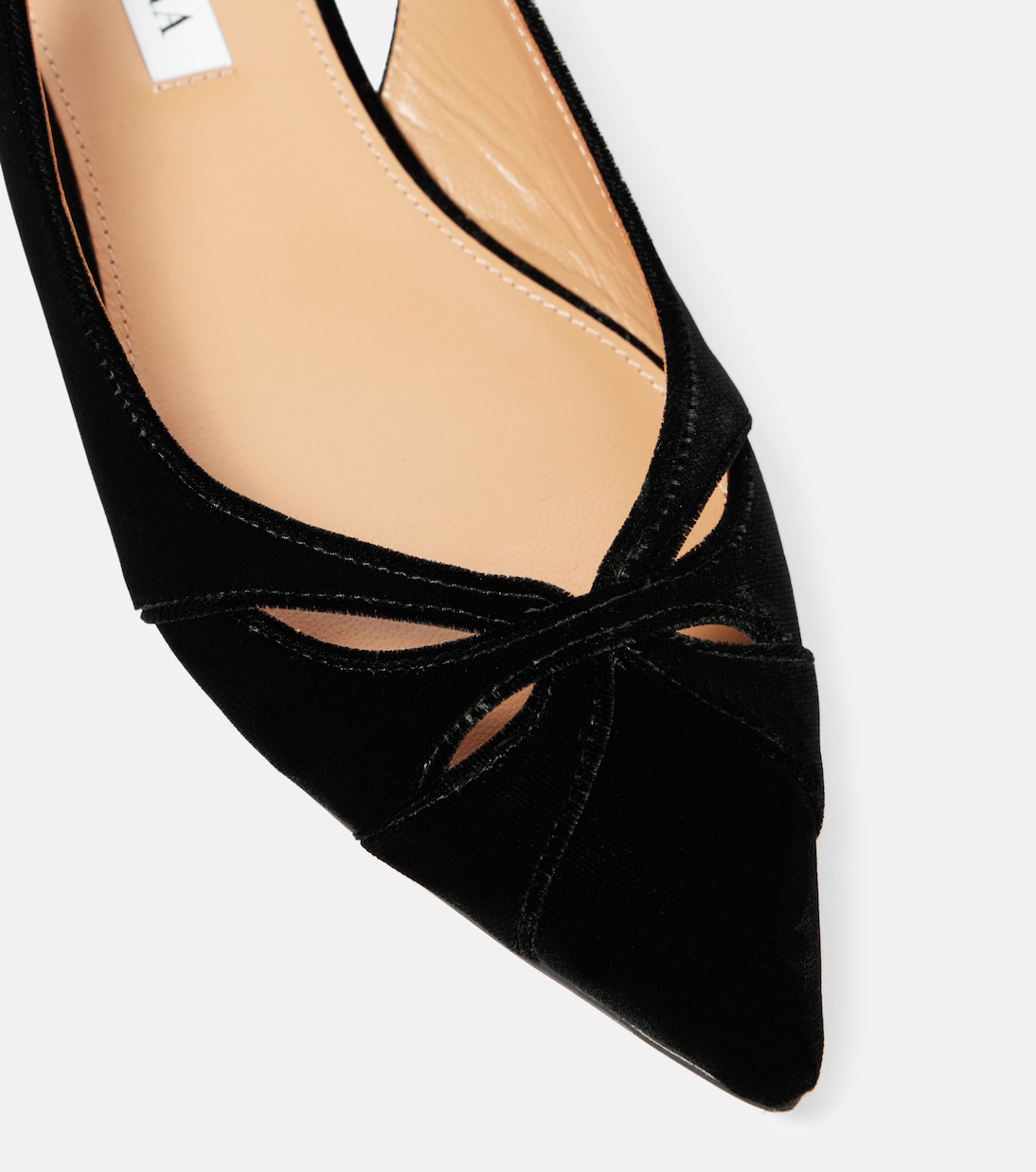 Ballerinas Moves aus Samt | Aquazzura