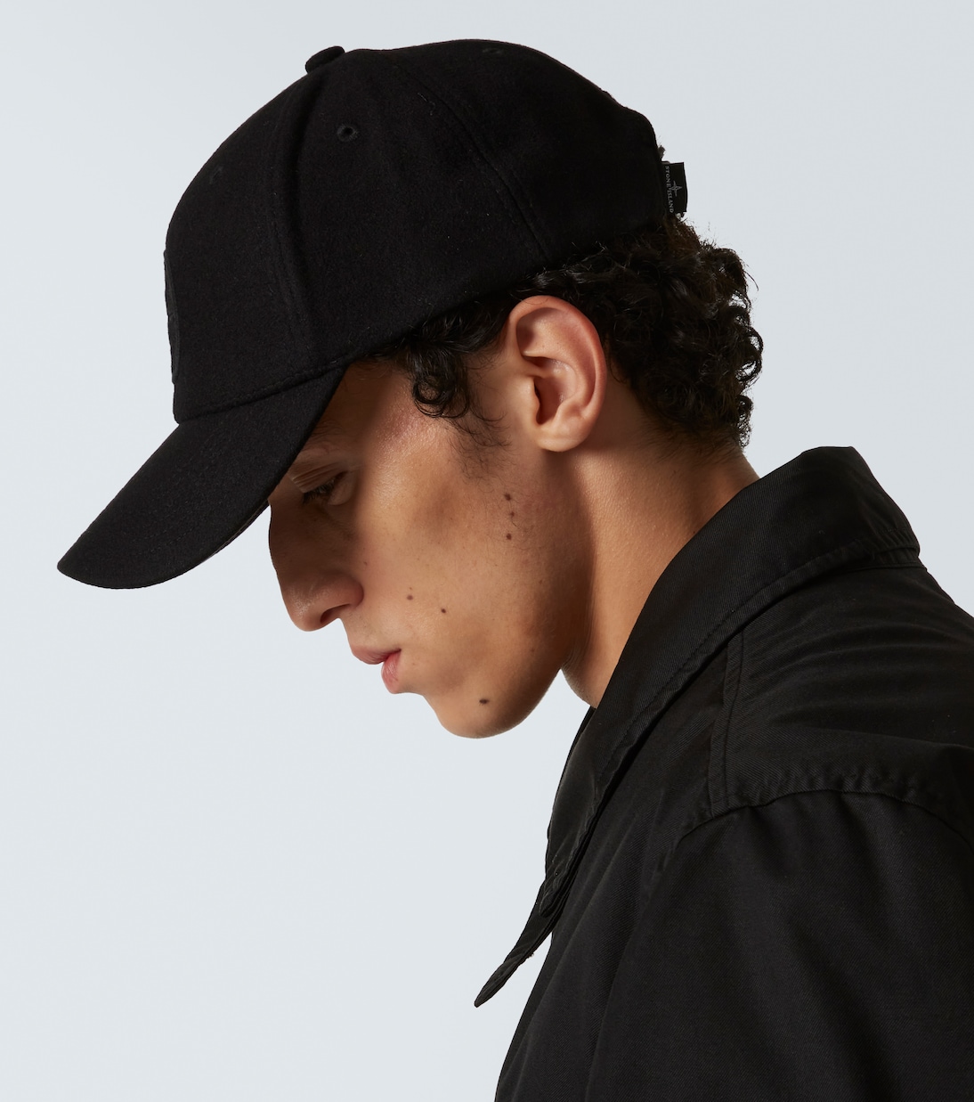 Compass baseball cap in black Stone Island Mytheresa