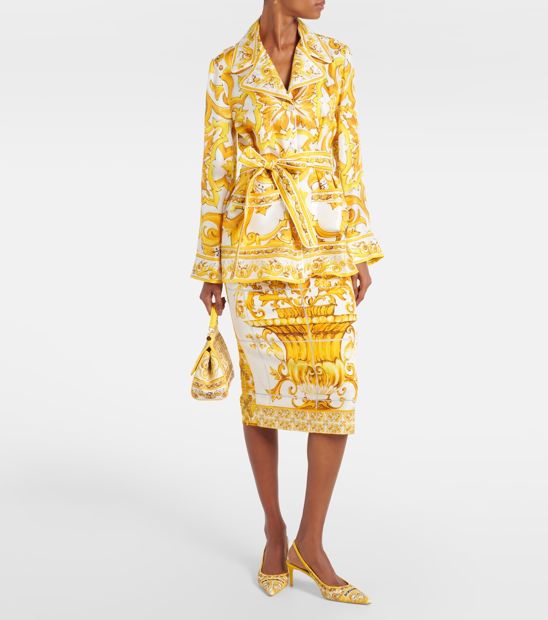 Blouse Majolica en soie | Dolce&Gabbana