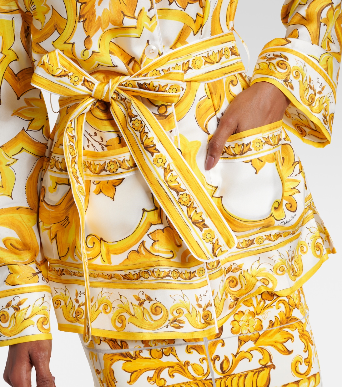 Blouse Majolica en soie | Dolce&Gabbana