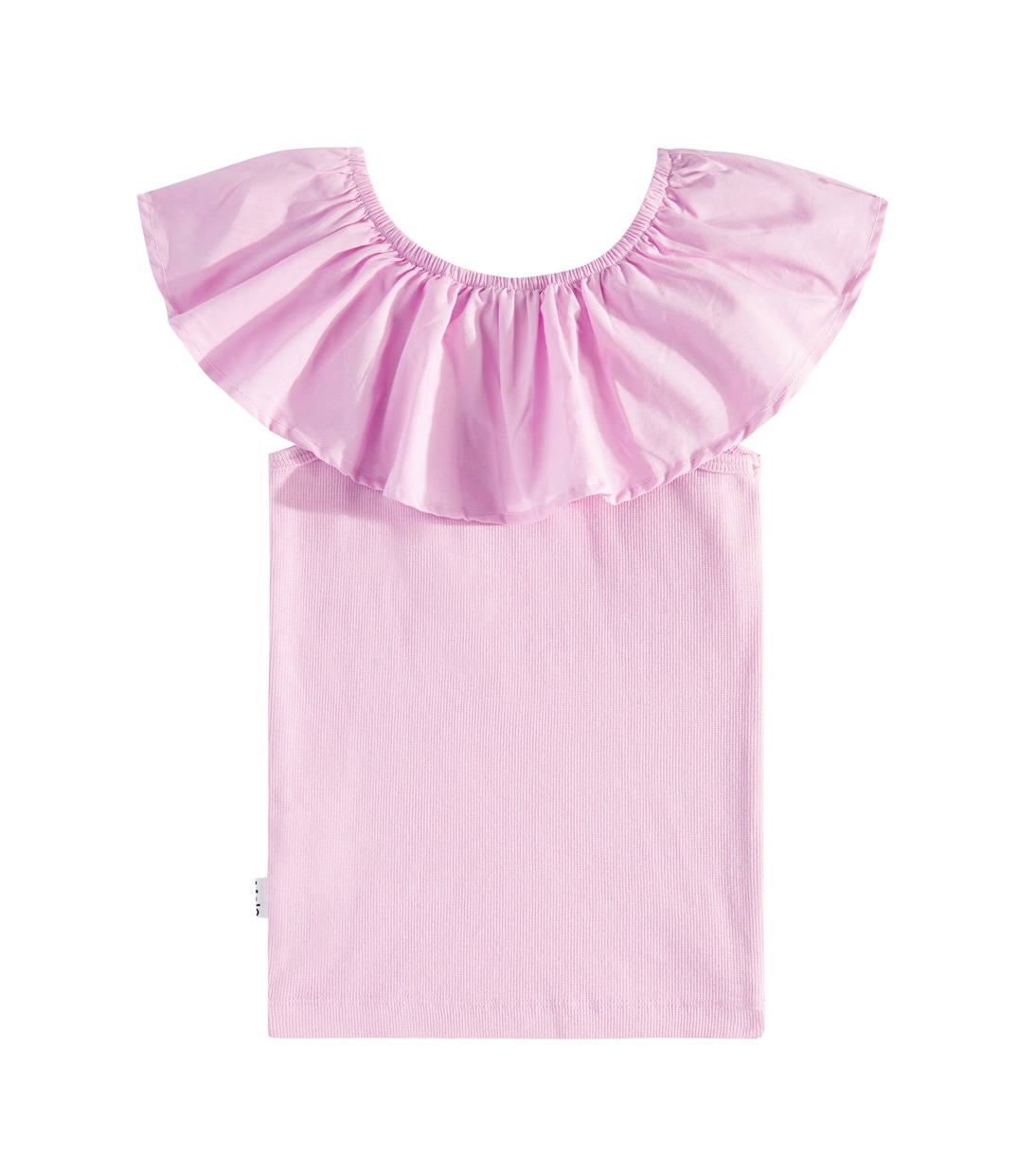 Top Reca in misto cotone con balze | Molo