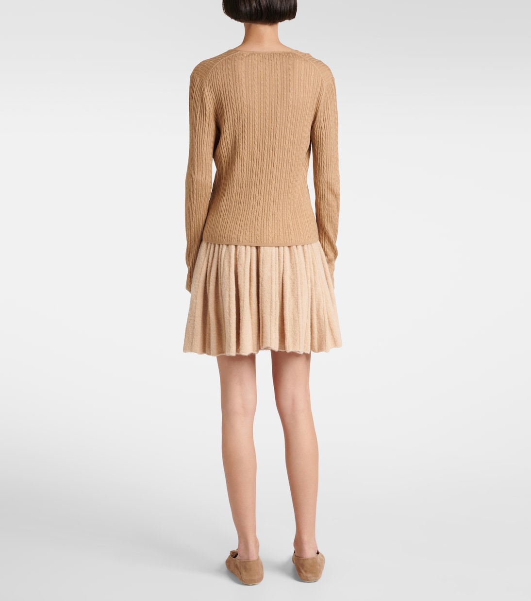 Cardigan in cashmere e seta a trecce | Loro Piana