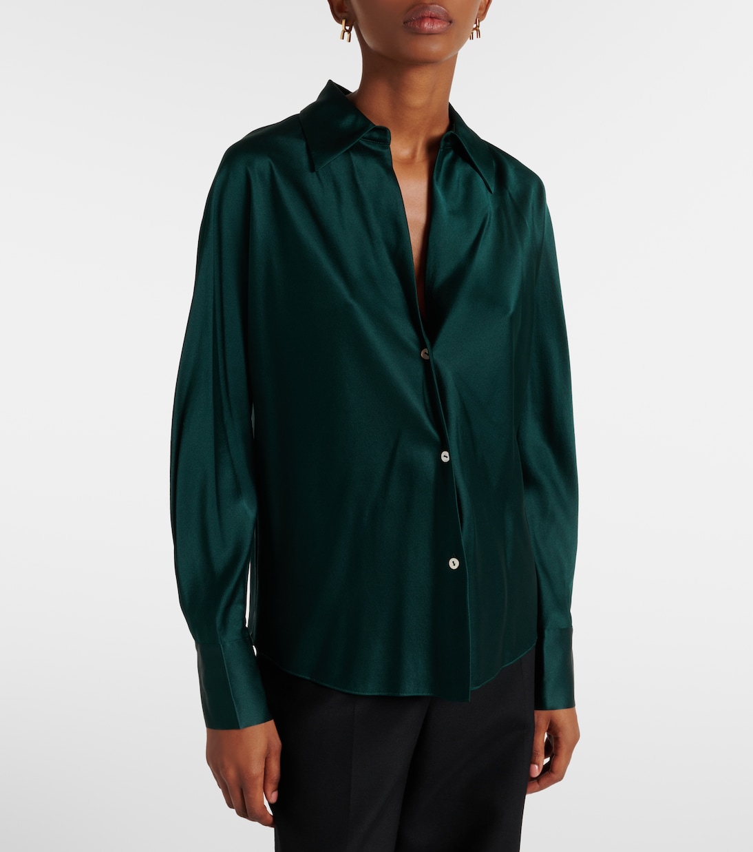 Camicia in raso di seta | Vince