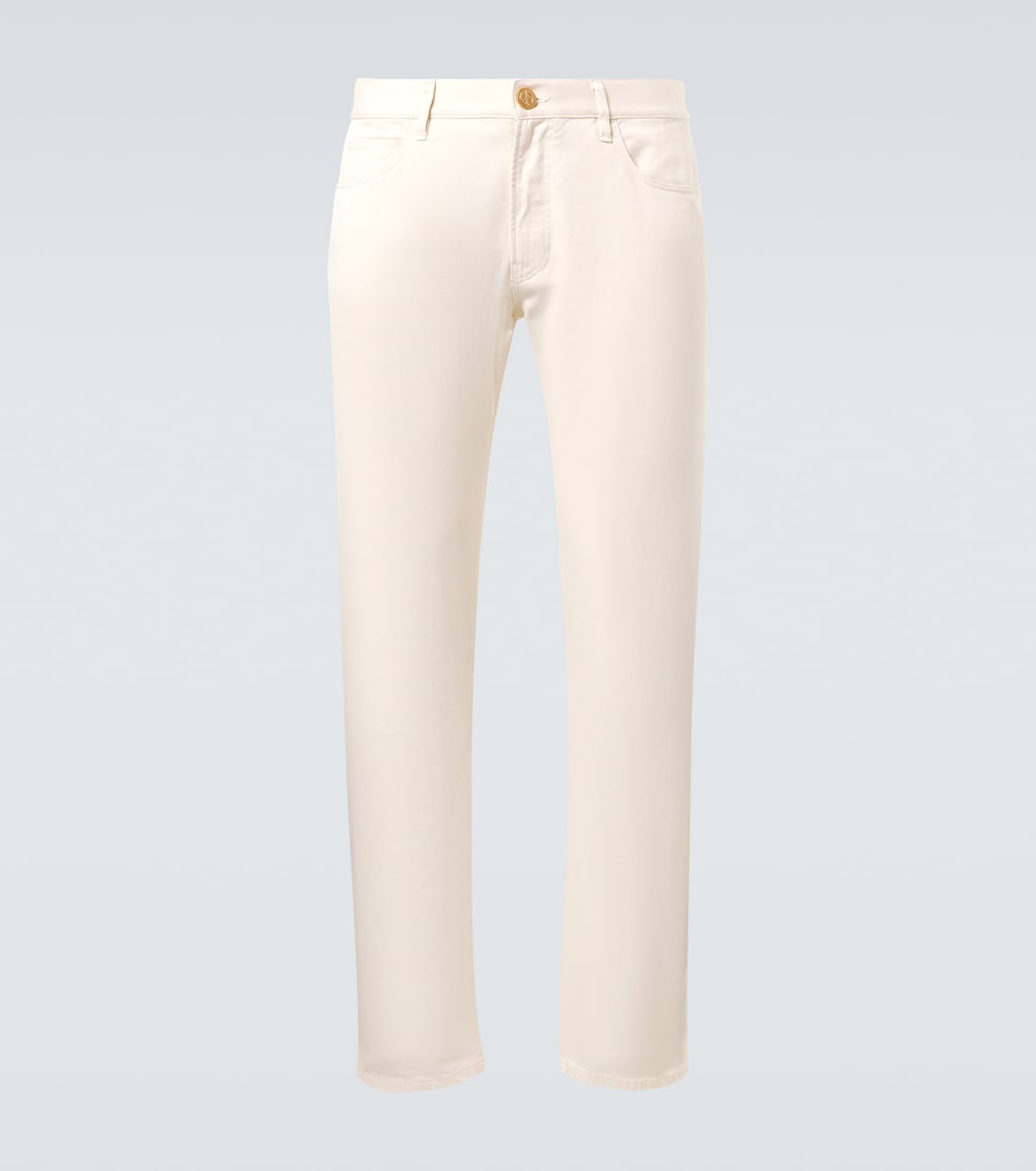 Pantaloni regular in cotone e seta | Giorgio Armani