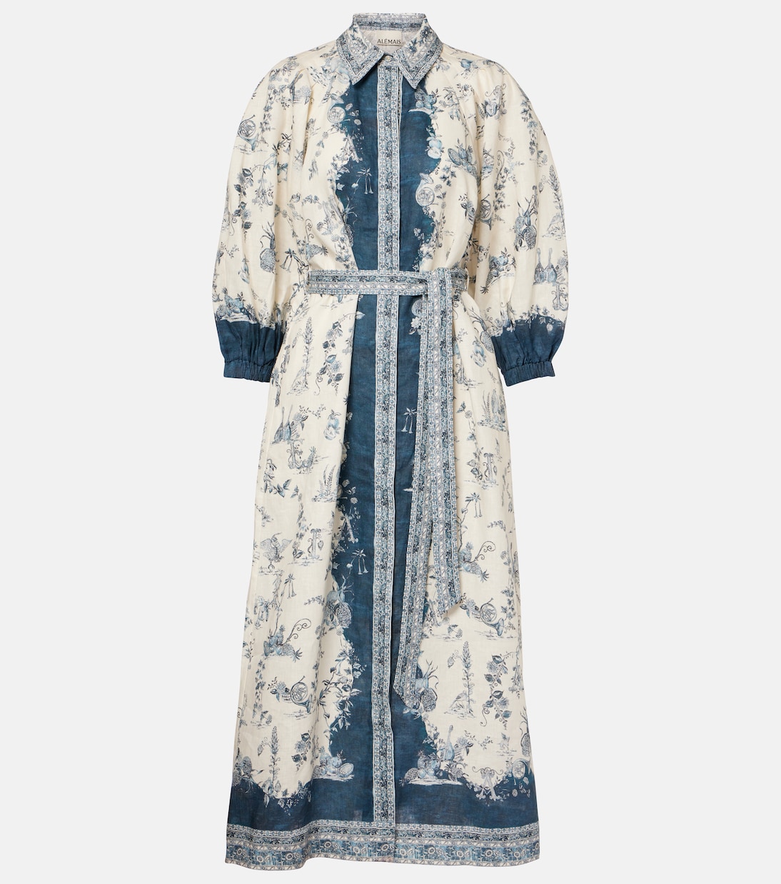 Casa printed shirt midi dress | Alémais