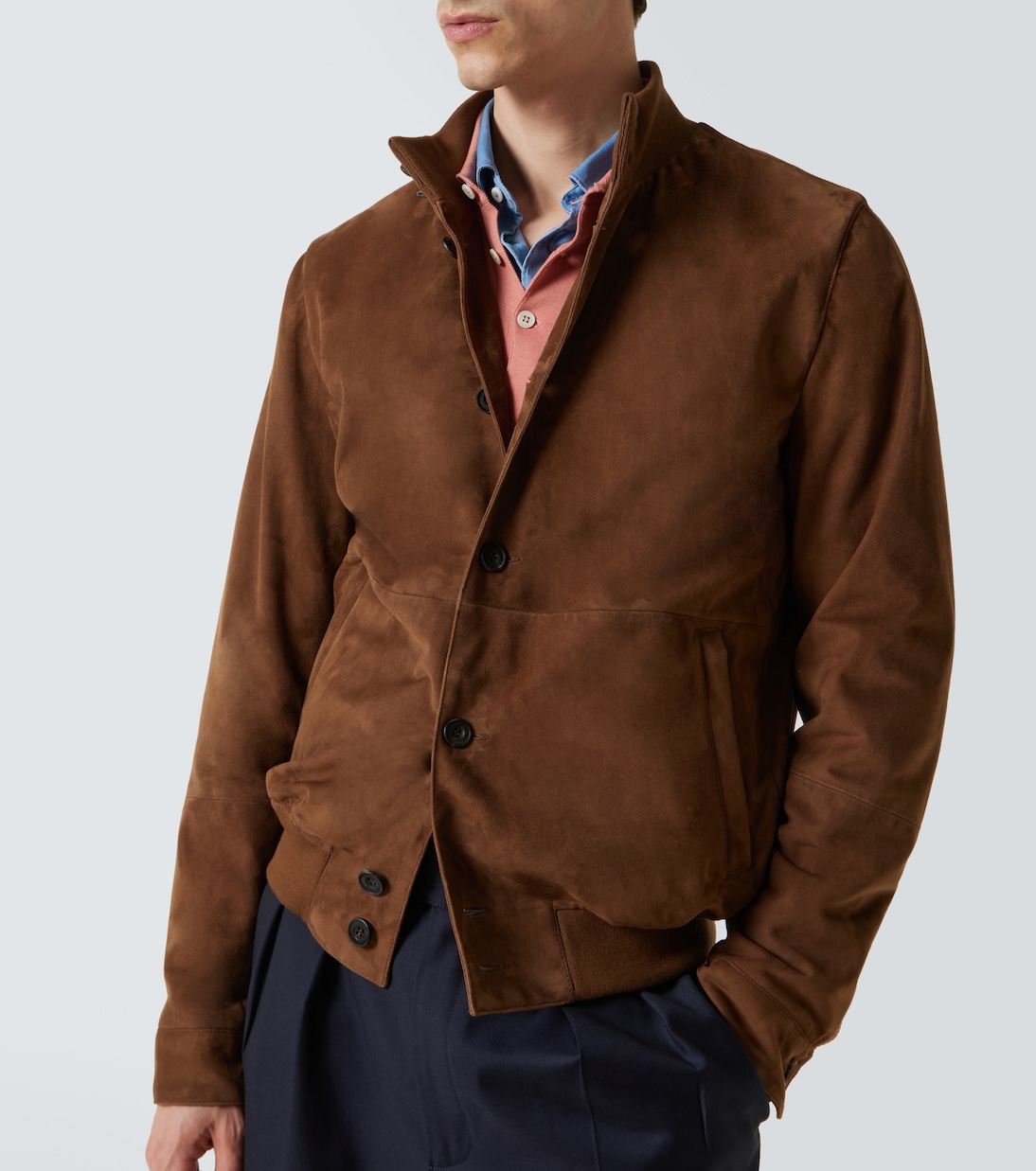 Bomber in suede | Rubinacci