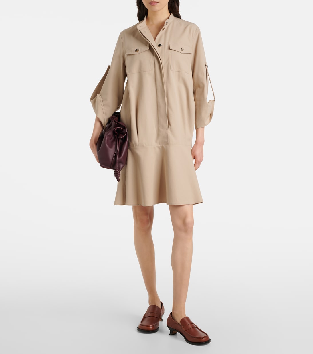 Hemdblusenkleid aus Baumwolle | Loewe
