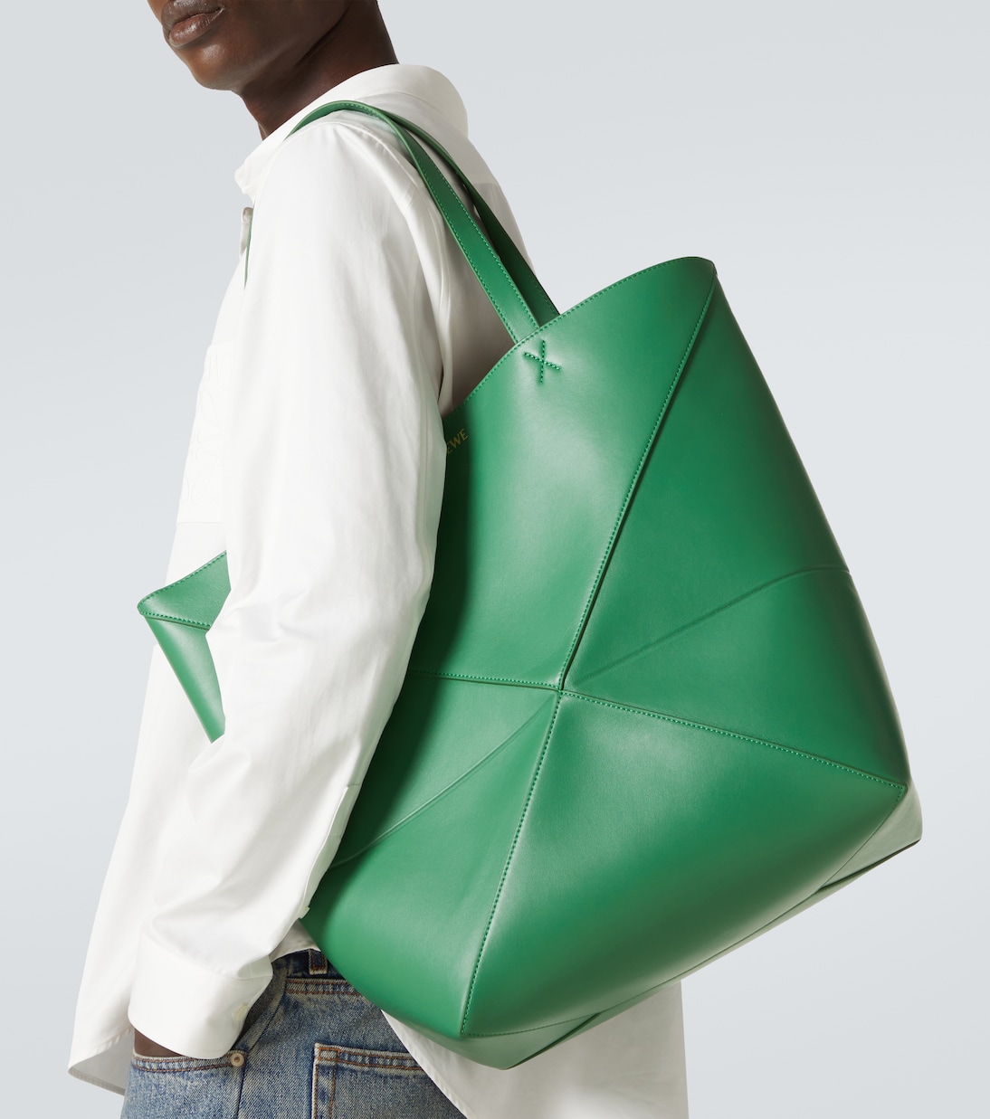 Tote Puzzle Fold XL aus Leder | Loewe