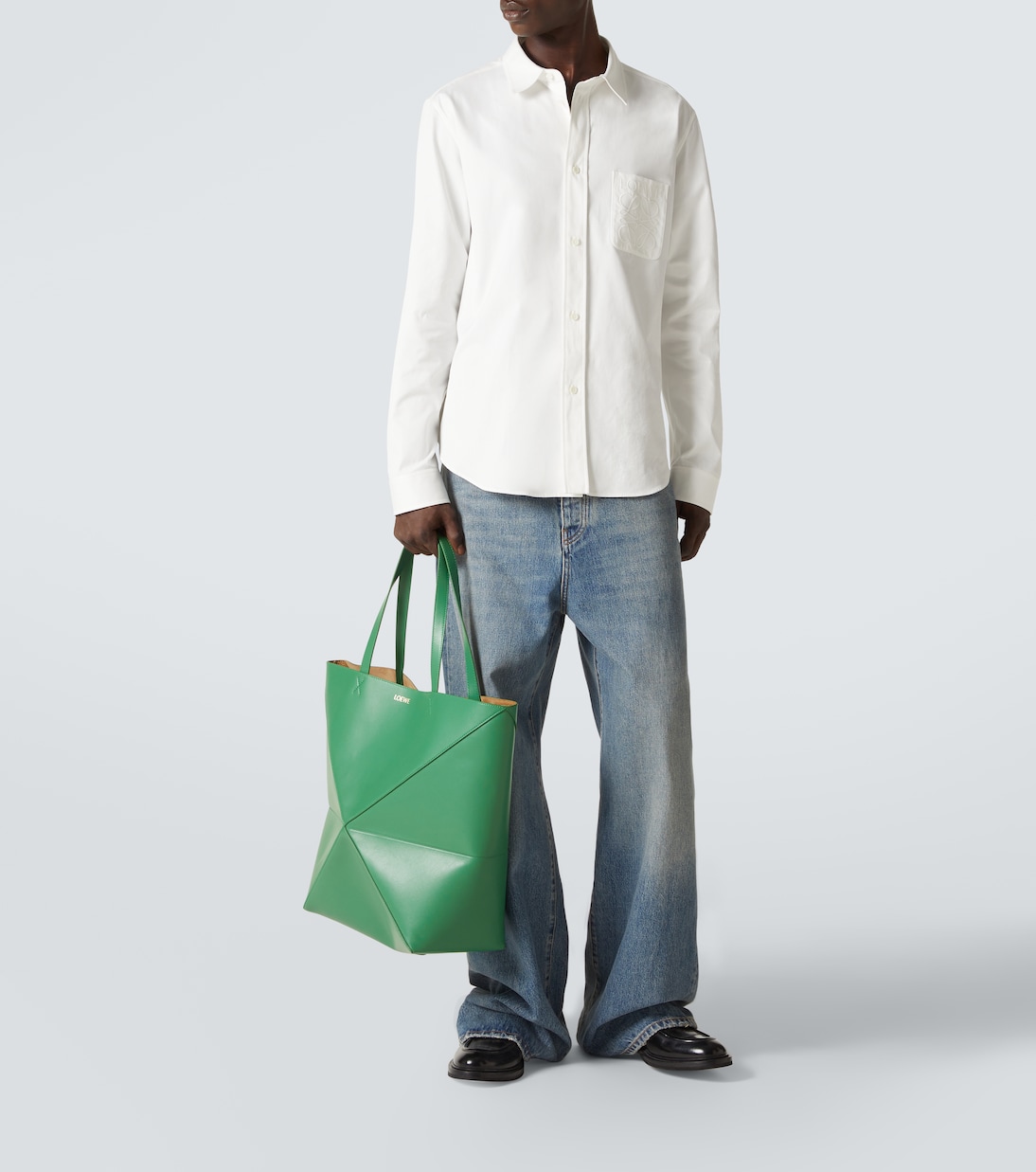 Tote Puzzle Fold XL aus Leder | Loewe