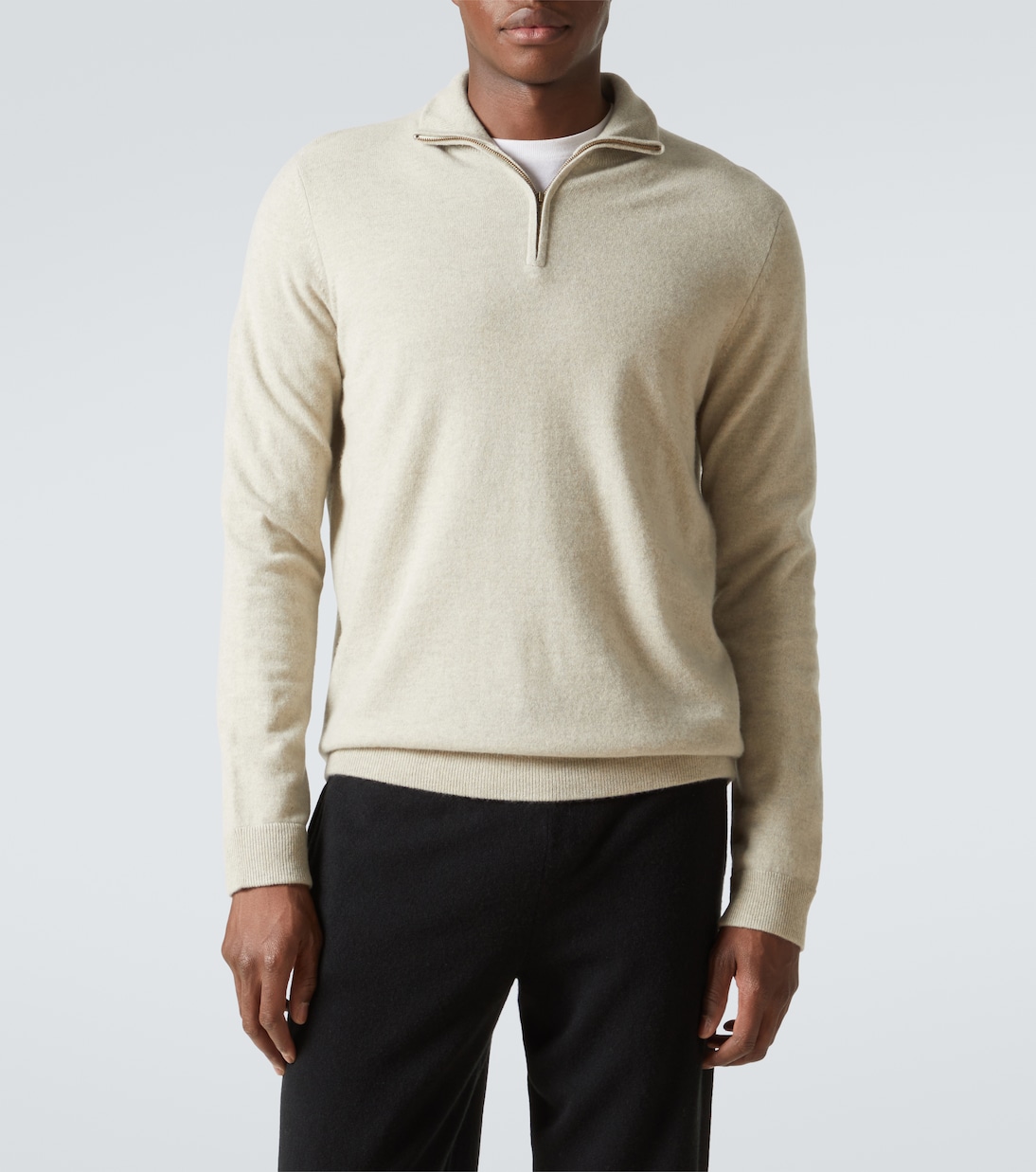 Pullover in cashmere con zip | Le Kasha