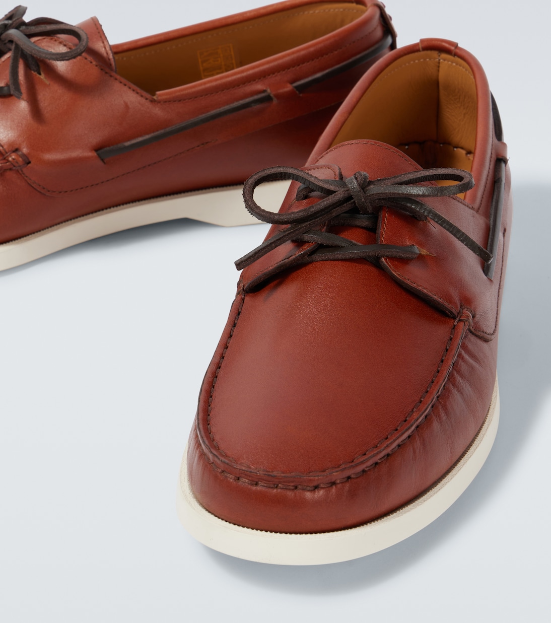 Segelschuhe aus Leder | Kiton