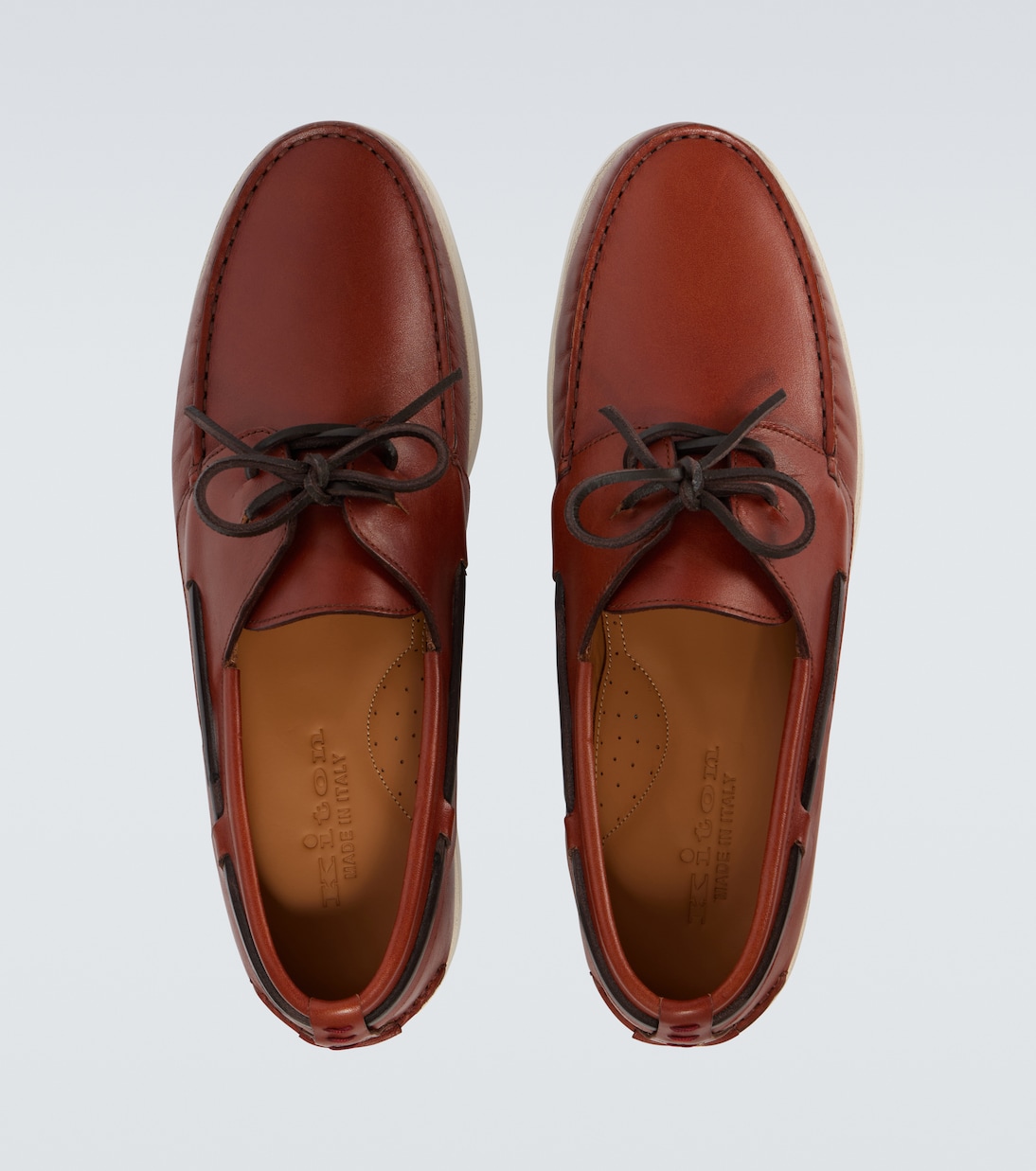 Segelschuhe aus Leder | Kiton