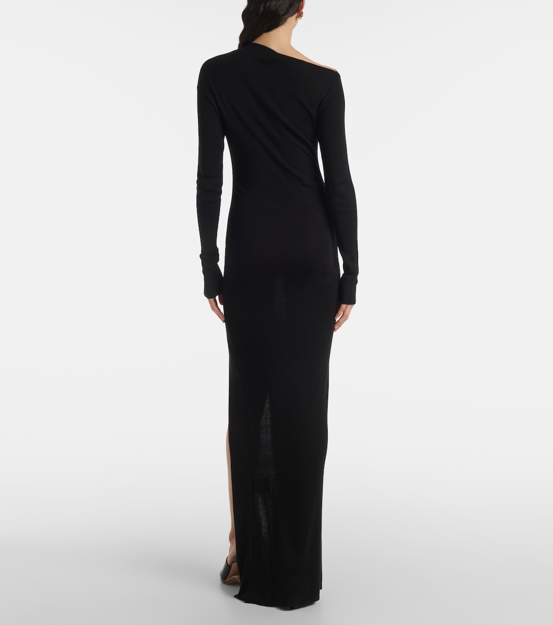 Robe longue Ciro en soie mélangée | Aya Muse