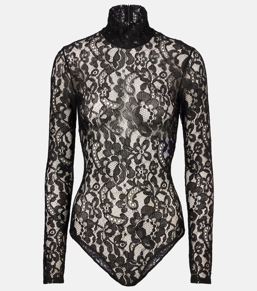Lace turtleneck bodysuit | Valentino