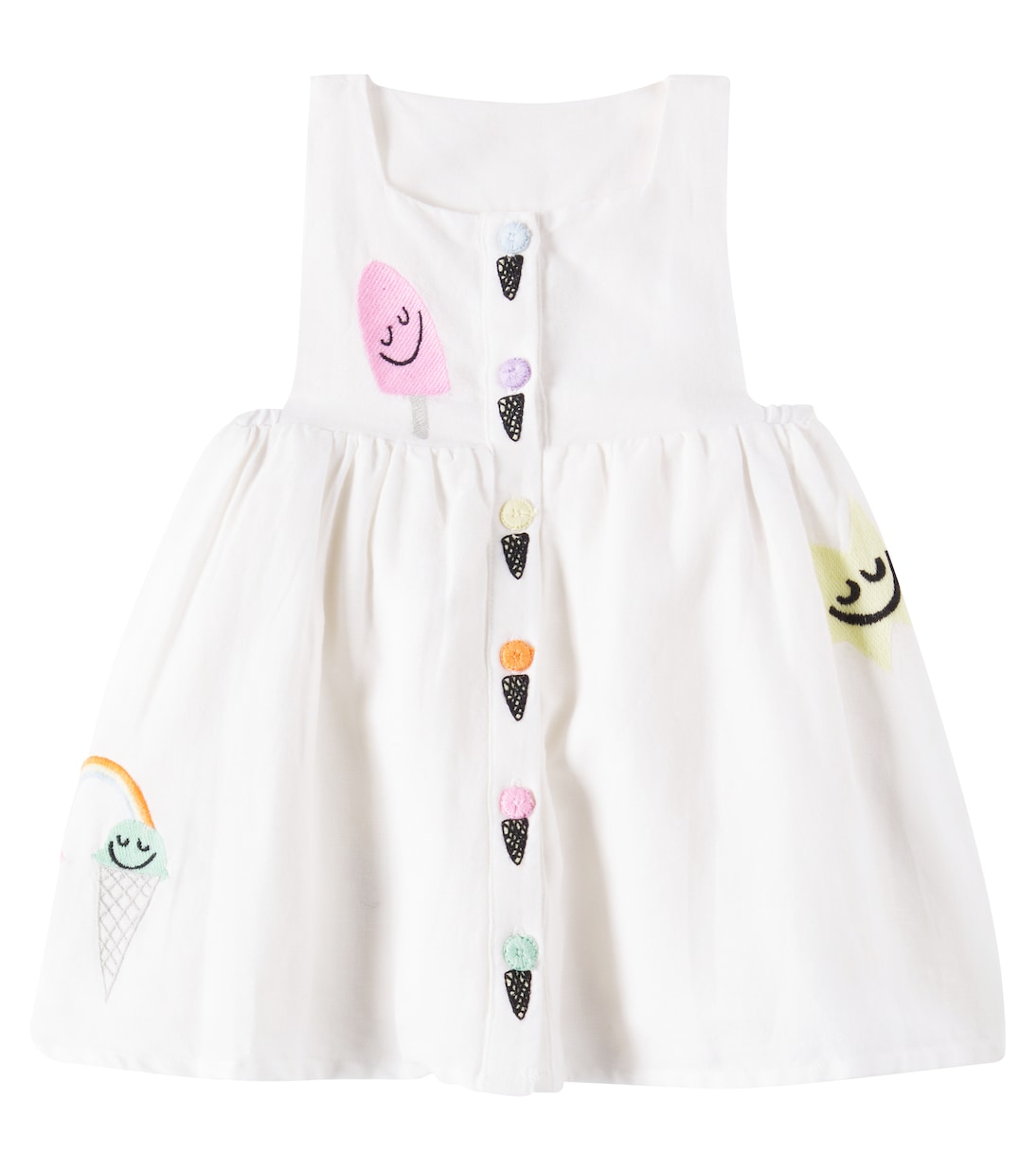 Baby Kleid aus Leinen und Baumwolle | Stella McCartney Kids