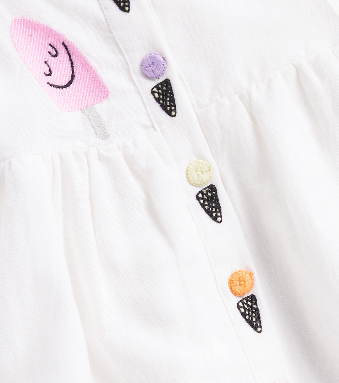 Baby Kleid aus Leinen und Baumwolle | Stella McCartney Kids