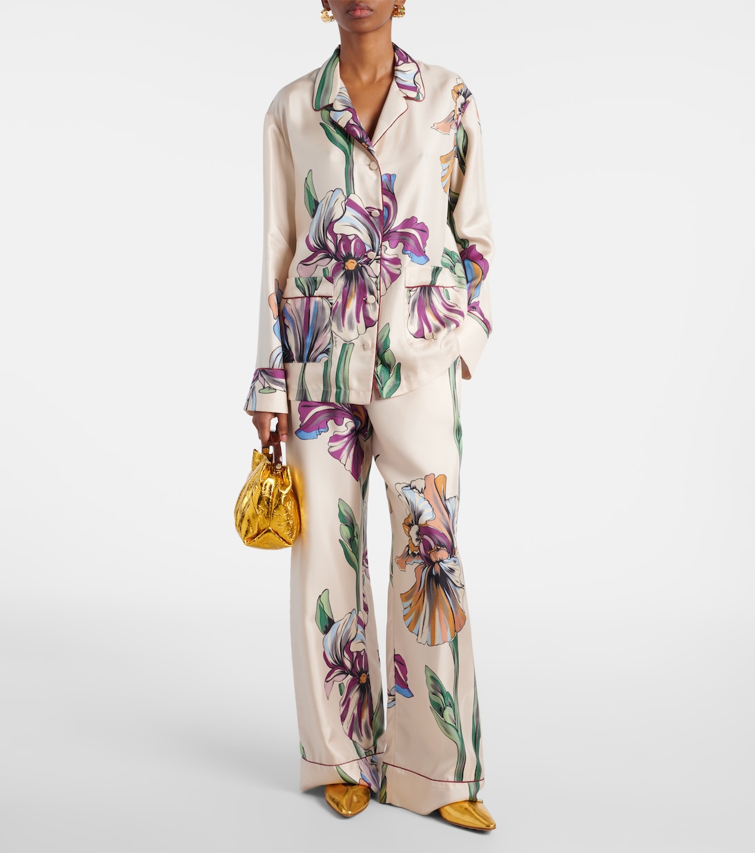 Camisa de seda floral | La DoubleJ