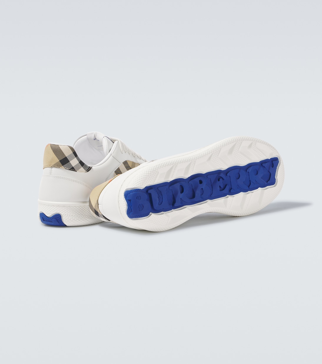 Burberry Check EKD leather sneakers | Burberry