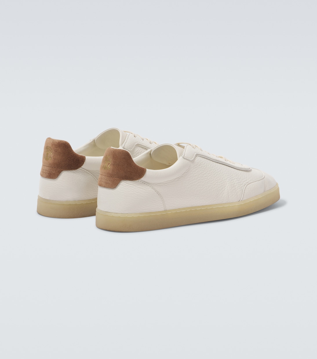 Sneakers in pelle con suede | Brunello Cucinelli