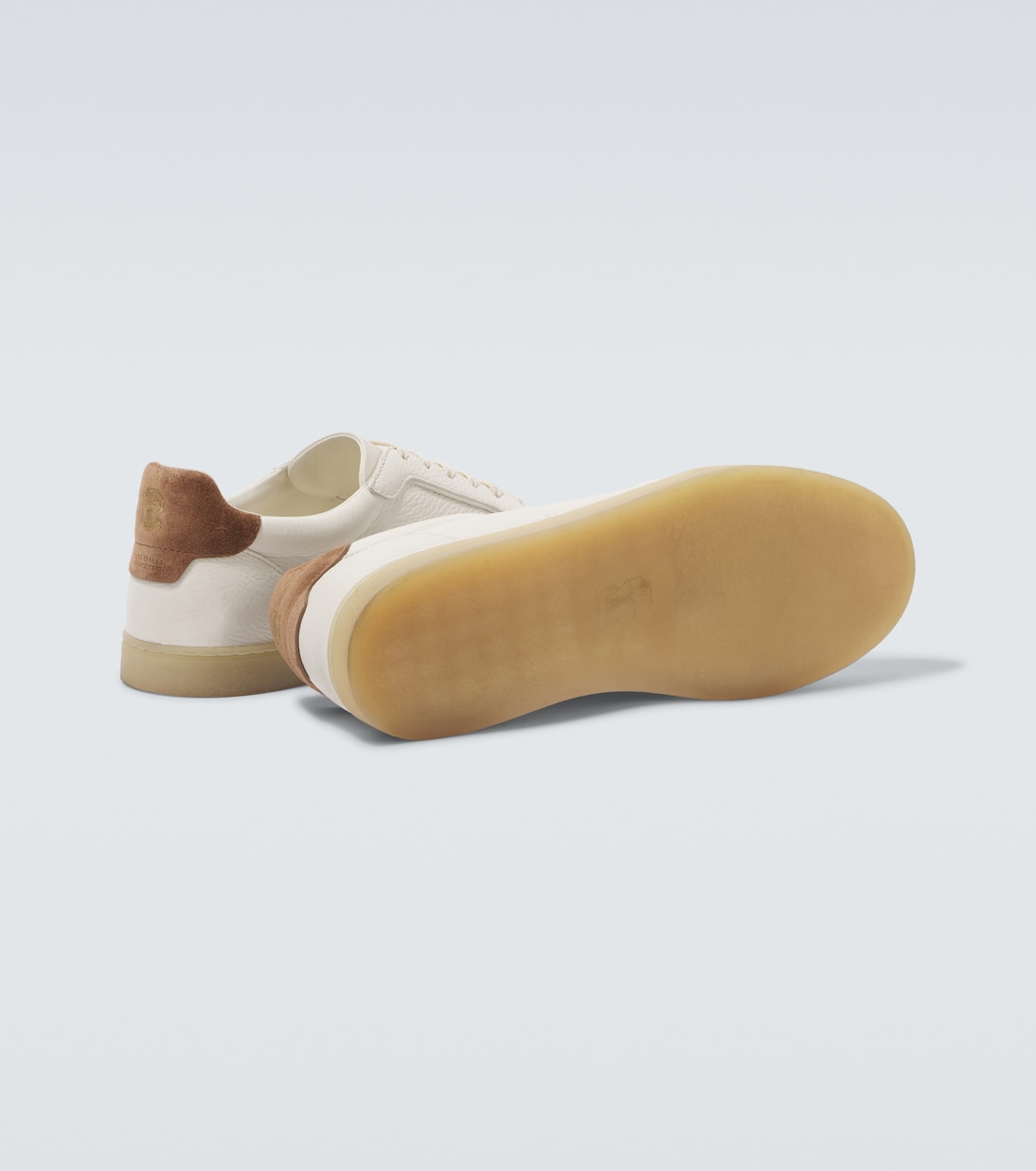 Sneakers in pelle con suede | Brunello Cucinelli