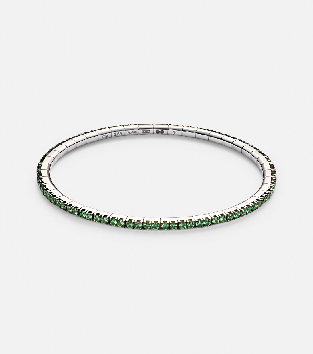 Bracelet en or blanc 18 ct et tsavorites | Bucherer Fine Jewellery