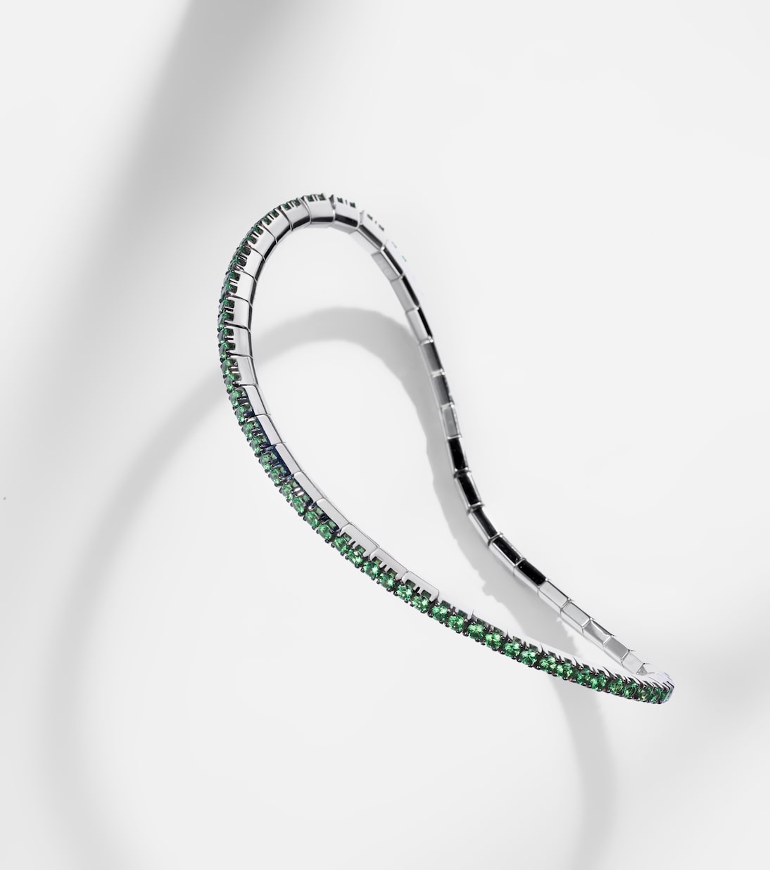 Bracelet en or blanc 18 ct et tsavorites | Bucherer Fine Jewellery